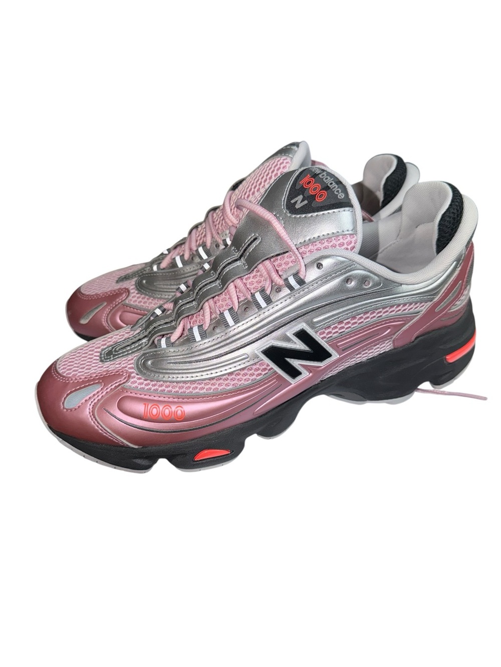 New Balance 1000 Pink Metallic Silver M1000U Men’s 11 Women’s 12.5 Y2K